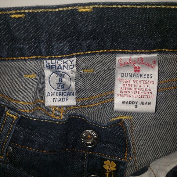 LUCKY BRAND Maddy Jean Dark Wash Button Fly Straight Leg Jeans Womens Size 8/29 - Picture 5 of 8